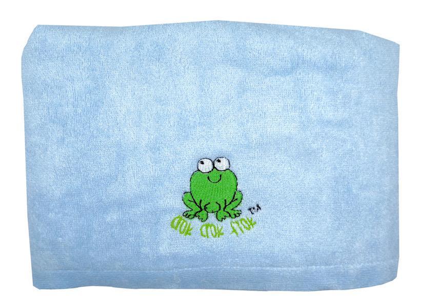 CrokCrokFrok Bamboo Towel for Kids & Adult - Blue - Large