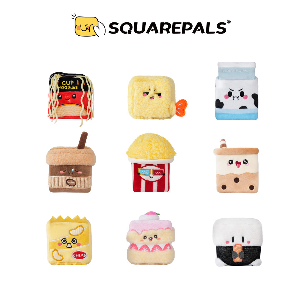 Squarepals Cute Squishy Plush Doll - Kombini Series (10cm) | Soft Collectible Gift for Plush Lovers