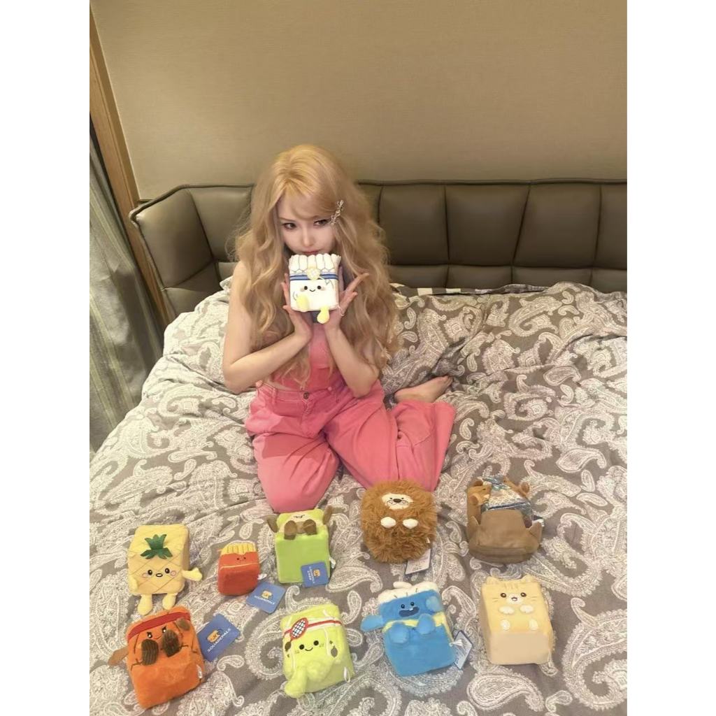 Squarepals Cute Squishy Plush Doll - Kombini Series (10cm) | Soft Collectible Gift for Plush Lovers