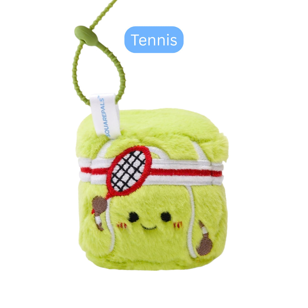 Squarepals Plush Soft Toy - Sports/Aquarium Series (7cm) | Cute Mini Stuffed Doll for Stress Relief & Collection