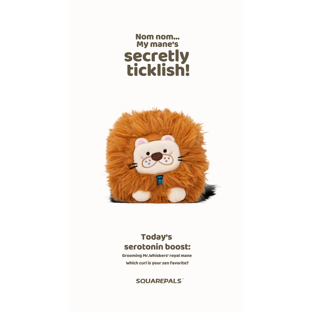 Squarepals Plush Soft Toy - Animal Series (7cm) | Cute Mini Stuffed Doll for Stress Relief & Collection