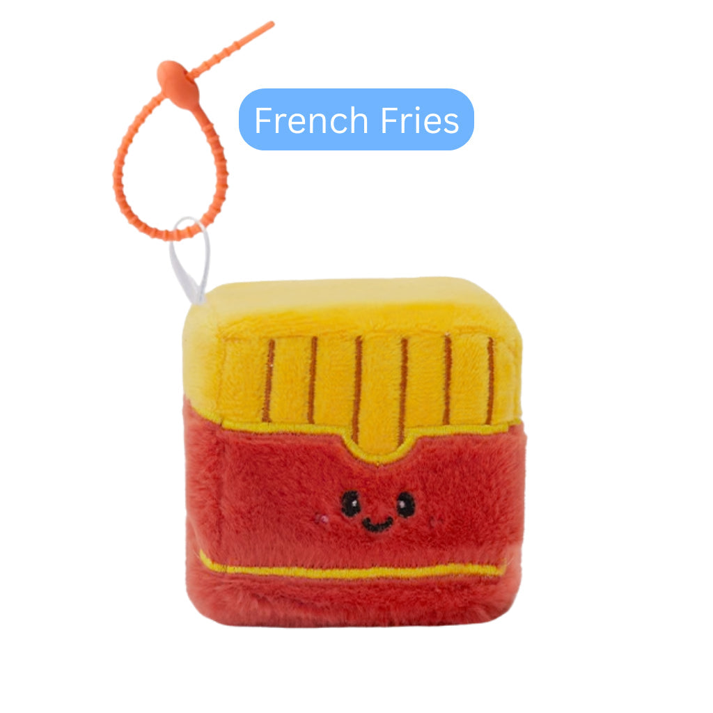 Squarepals Plush Soft Toy - Food Series (7cm) | Cute Mini Stuffed Doll for Stress Relief & Collection
