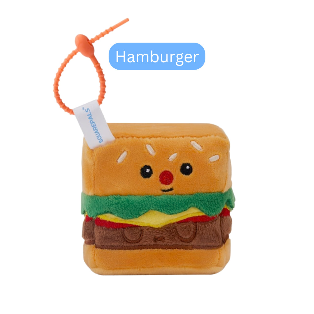 Squarepals Plush Soft Toy - Food Series (7cm) | Cute Mini Stuffed Doll for Stress Relief & Collection