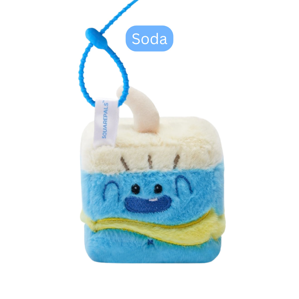 Squarepals Plush Soft Toy - Food Series (7cm) | Cute Mini Stuffed Doll for Stress Relief & Collection