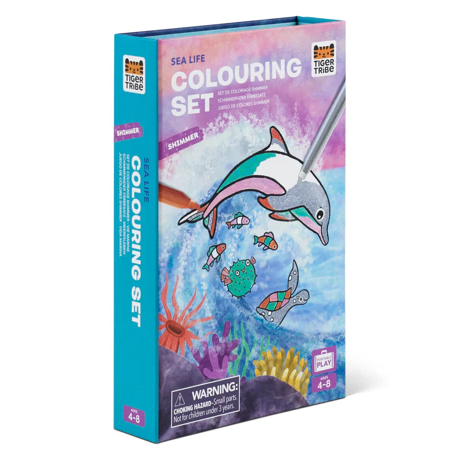 TIGER TRIBE SHIMMER COLOURING SET