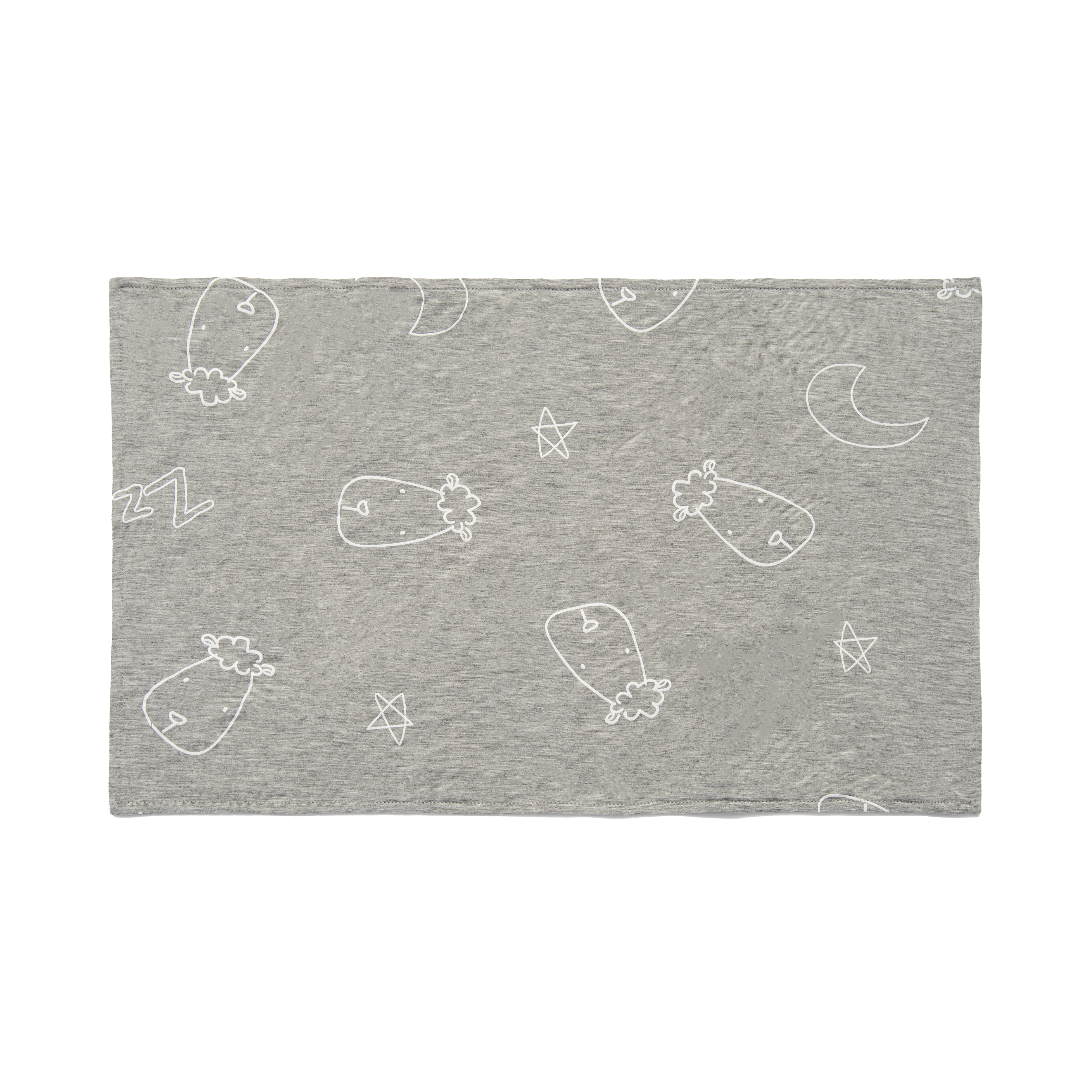 Head Pillow Case Sweet Dreams Baa Baa Grey - Kids