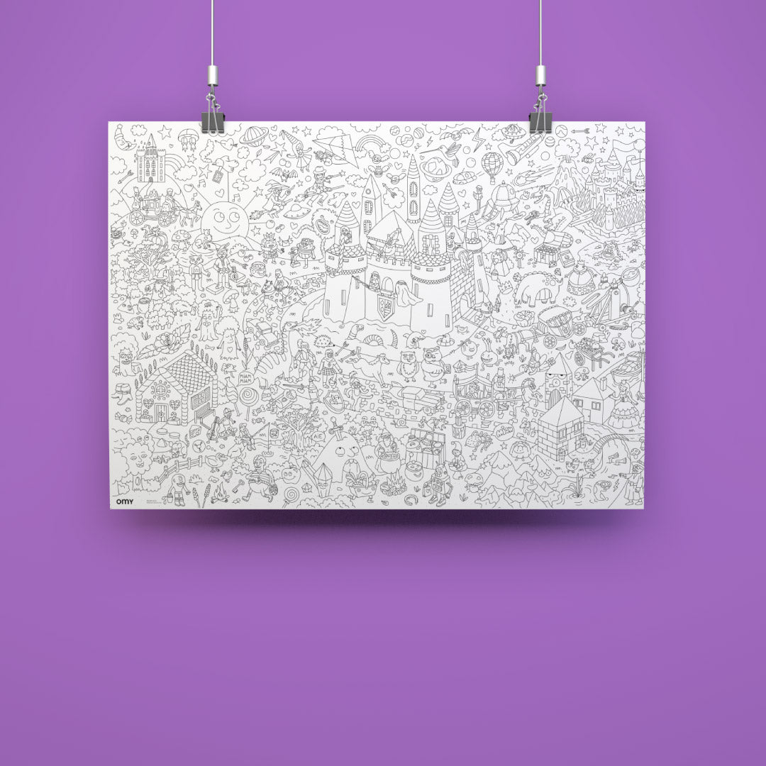 OMY Giant Coloring Poster - Magic (100 x 70cm)