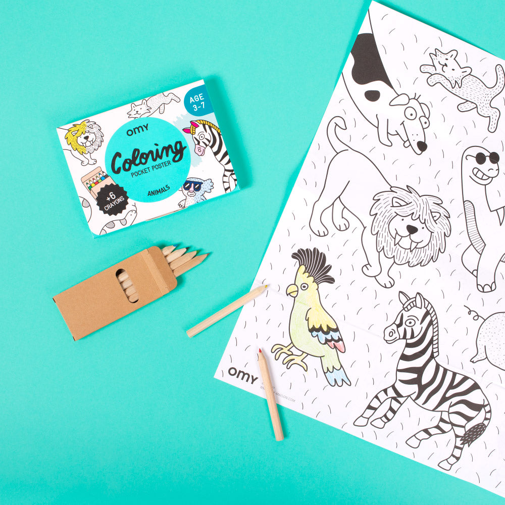 OMY Pocket Colouring - Animals