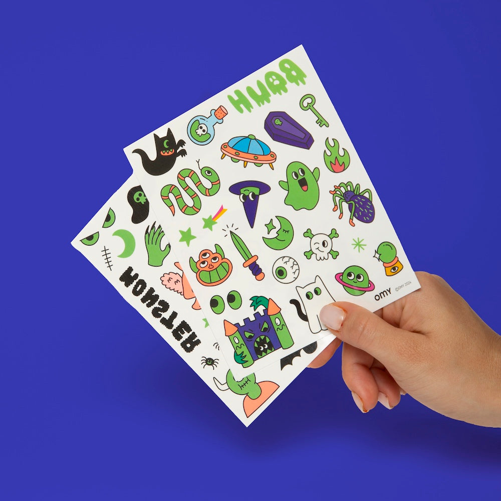 OMY Tattoos - Boo! Glow in the Dark