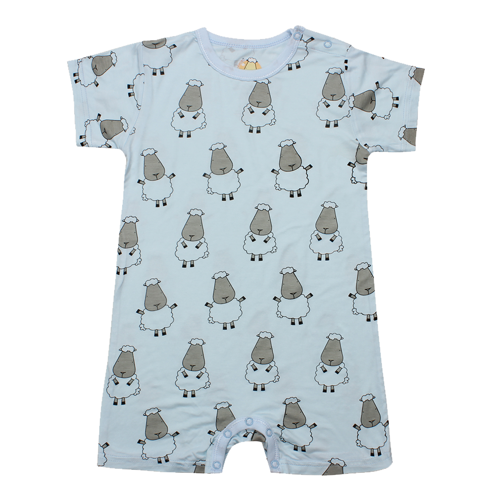 Romper Short Sleeve Blue Big Sheepz