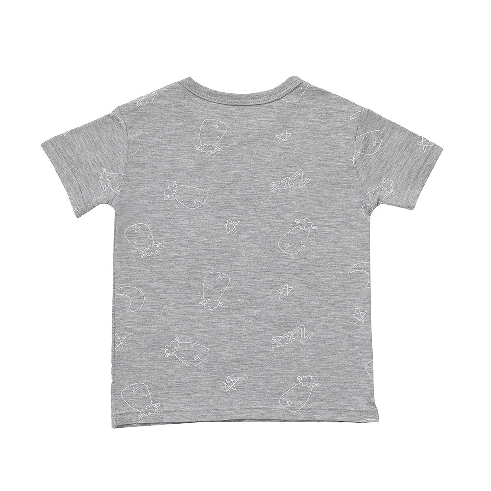 Short Sleeve Shirt Sweet Dreams Baa Baa Grey + Skirt Sweet Dreams Baa Baa Grey