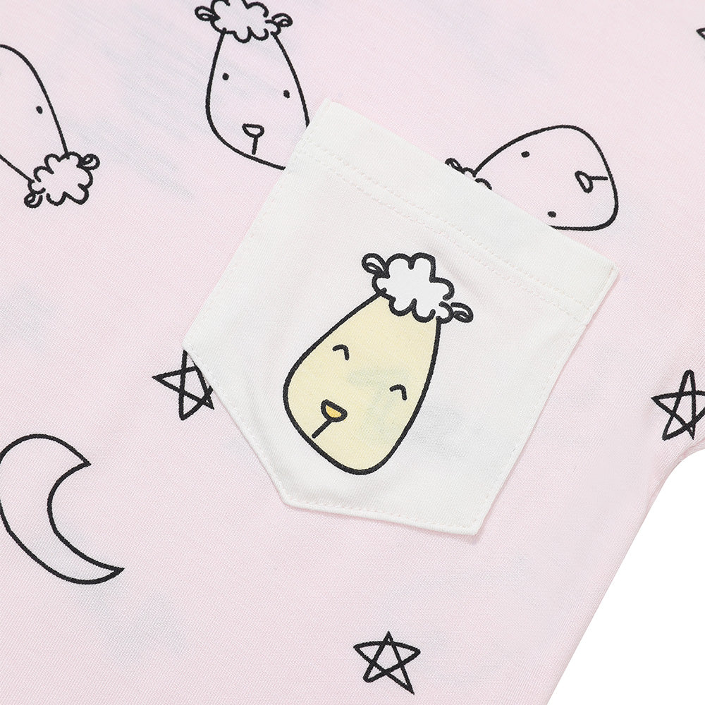 Short Sleeve Shirt Sweet Dreams Baa Baa Pink + Skirt Sweet Dreams Baa Baa Pink