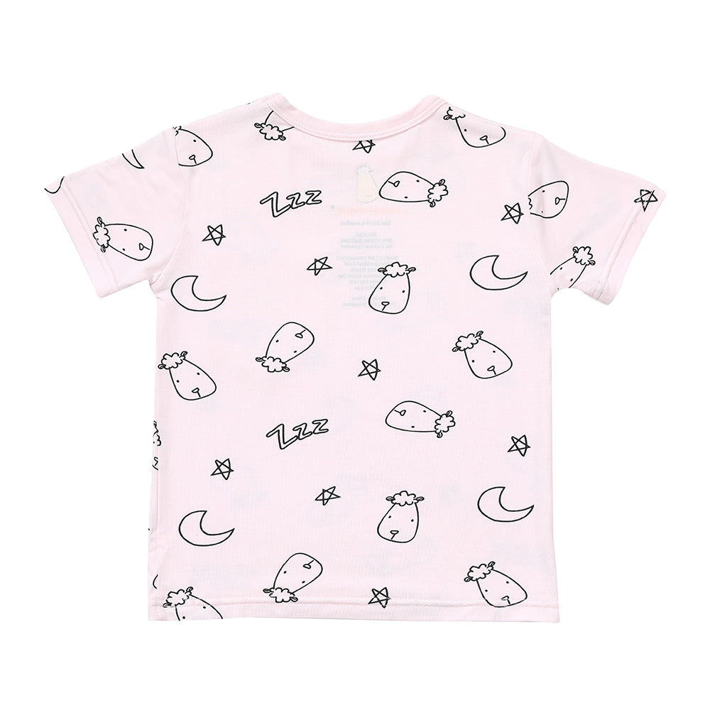 Short Sleeve Shirt Sweet Dreams Baa Baa Pink + Skirt Sweet Dreams Baa Baa Pink