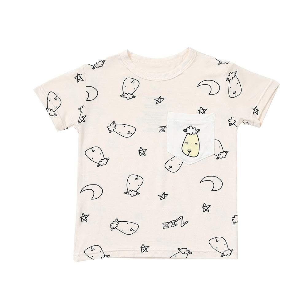Short Sleeve Shirt Sweet Dreams Baa Baa Yellow + Skirt Sweet Dreams Baa Baa Yellow