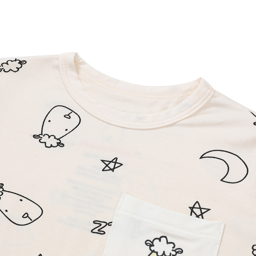 Short Sleeve Shirt Sweet Dreams Baa Baa Yellow + Skirt Sweet Dreams Baa Baa Yellow