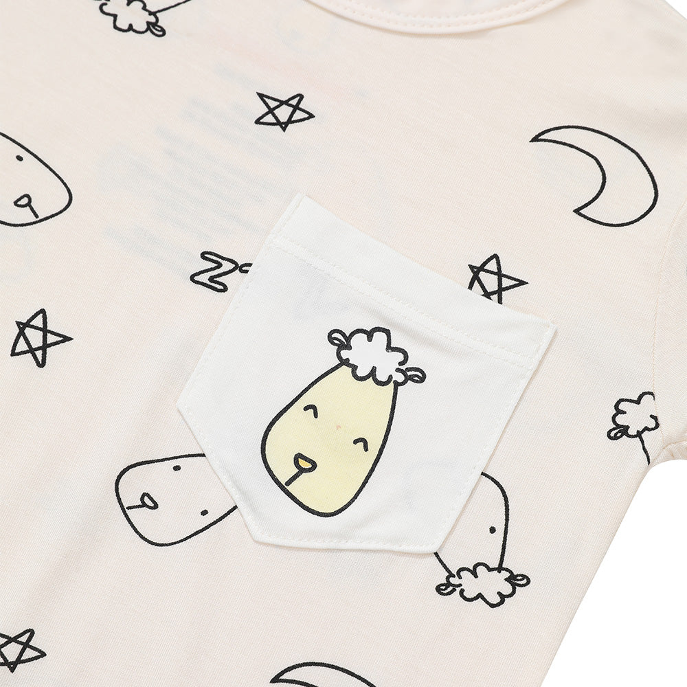 Short Sleeve Shirt Sweet Dreams Baa Baa Yellow + Skirt Sweet Dreams Baa Baa Yellow