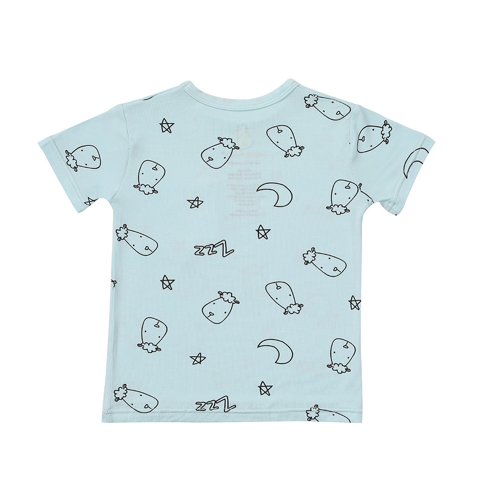Short Sleeve Shirt Sweet Dreams Baa Baa Blue + Skirt Sweet Dreams Baa Baa Blue