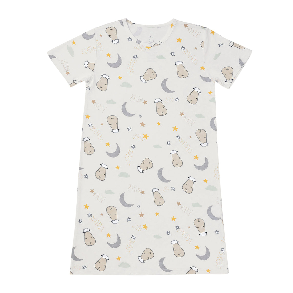 Women Dress Goodnight Baa Baa White