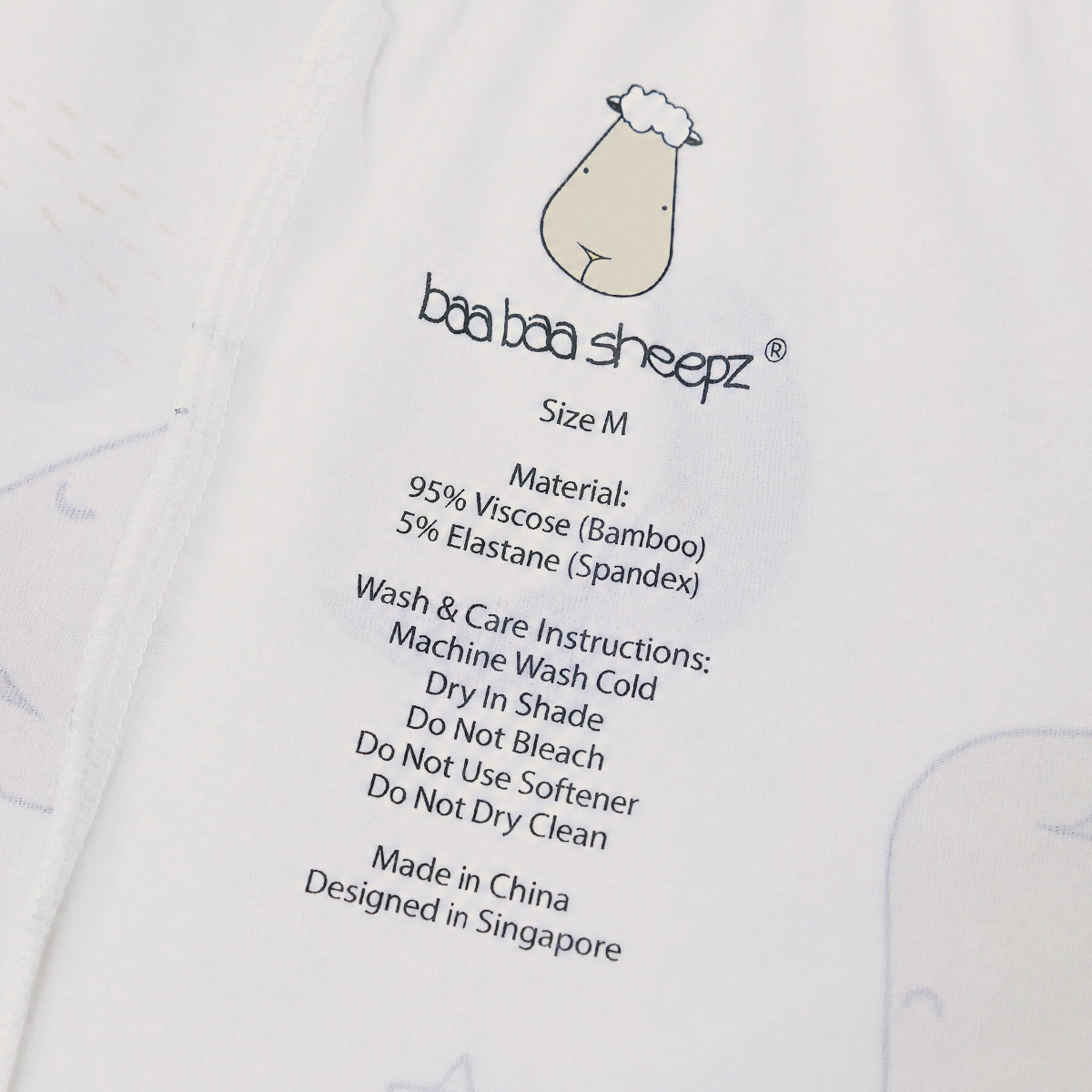 Women Short Goodnight Baa Baa White