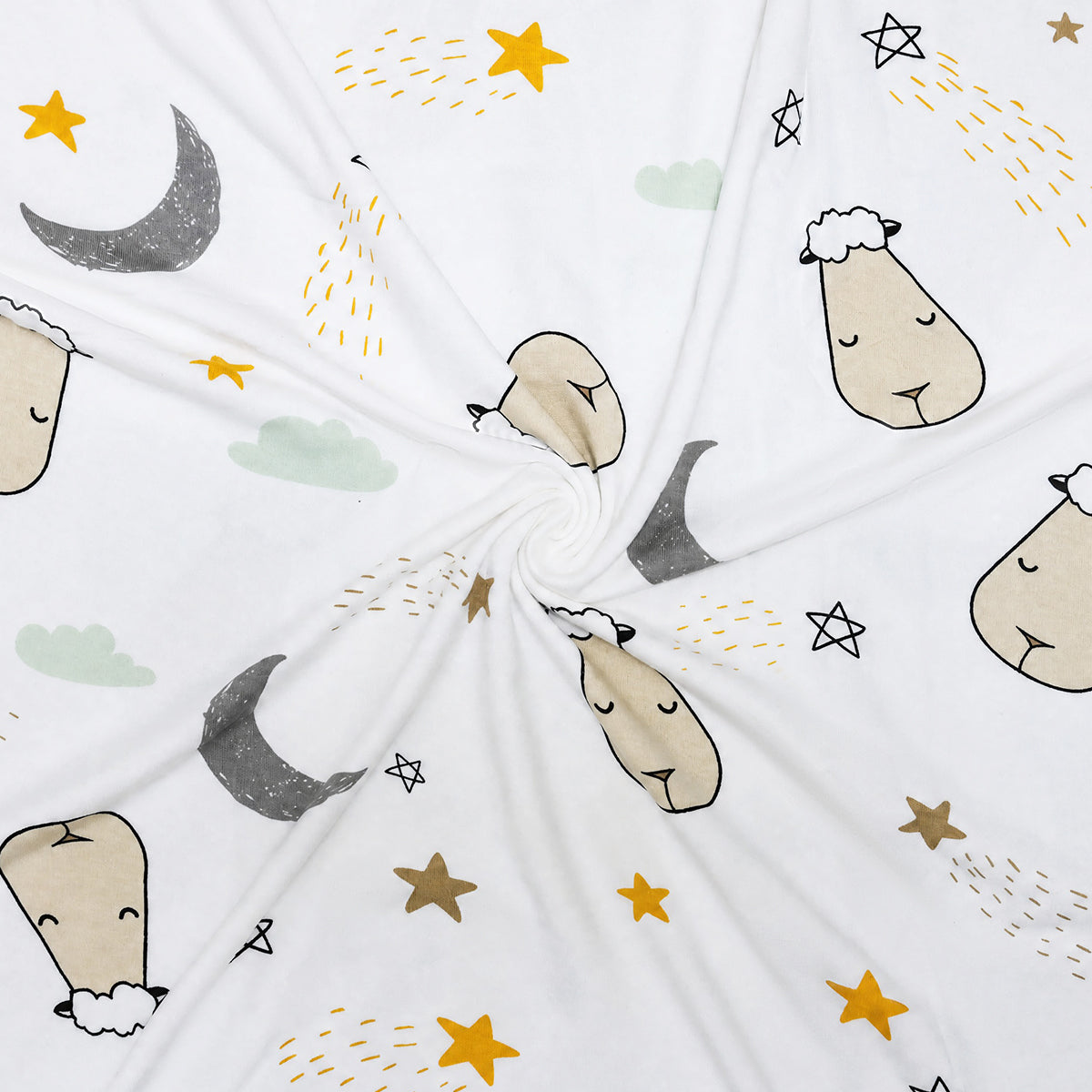 Head Pillow Goodnight Baa Baa White - Kids