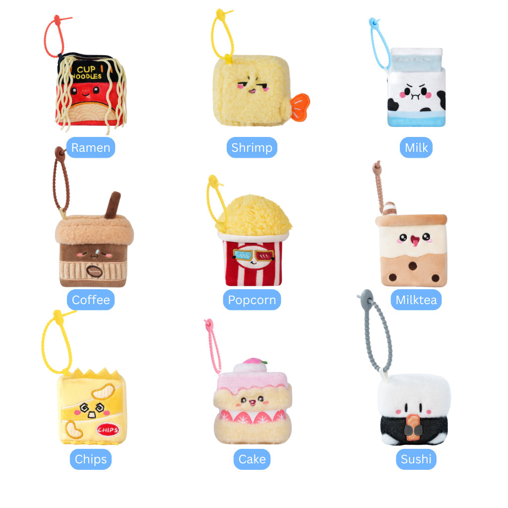 Squarepals Plush Soft Toy - Kombini Series (7cm)