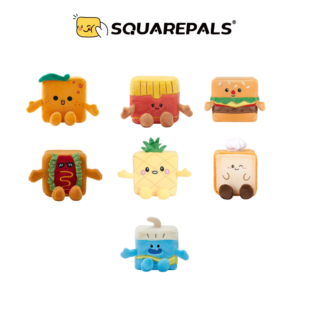 Squarepals Cute Squishy Plush Doll - Food Series (10cm) | Soft Collectible Gift for Plush Lovers