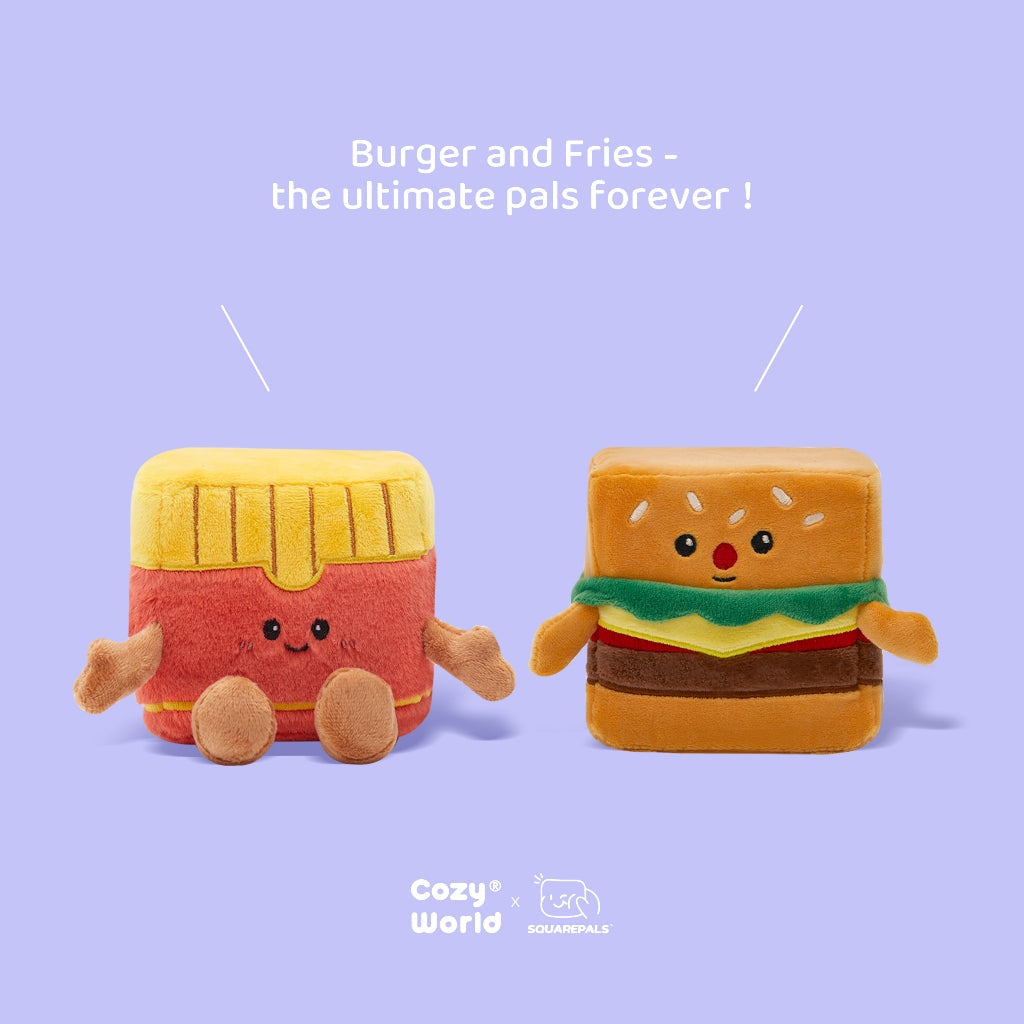 Squarepals Cute Squishy Plush Doll - Food Series (10cm) | Soft Collectible Gift for Plush Lovers