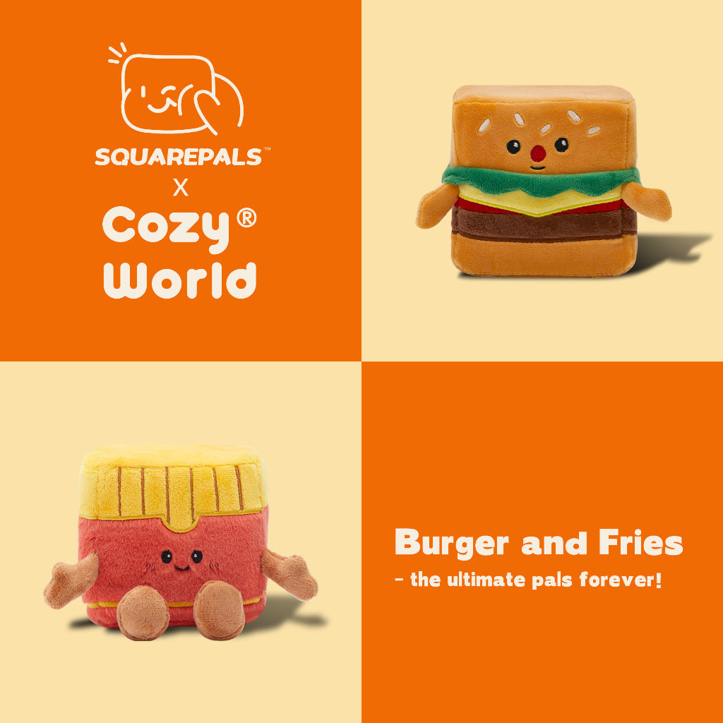 Squarepals Cute Squishy Plush Doll - Food Series (10cm) | Soft Collectible Gift for Plush Lovers