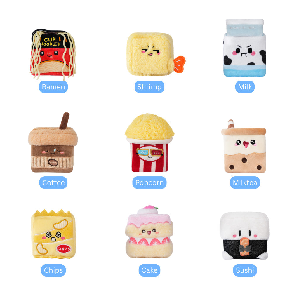 Squarepals Cute Squishy Plush Doll - Kombini Series (10cm) | Soft Collectible Gift for Plush Lovers