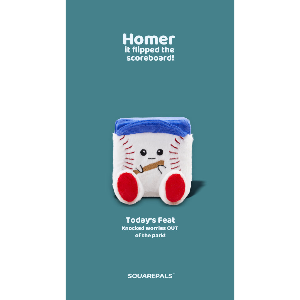 Squarepals Plush Soft Toy - Sports/Aquarium Series (7cm) | Cute Mini Stuffed Doll for Stress Relief & Collection