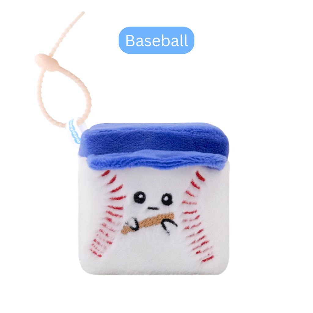 Squarepals Plush Soft Toy - Sports/Aquarium Series (7cm) | Cute Mini Stuffed Doll for Stress Relief & Collection