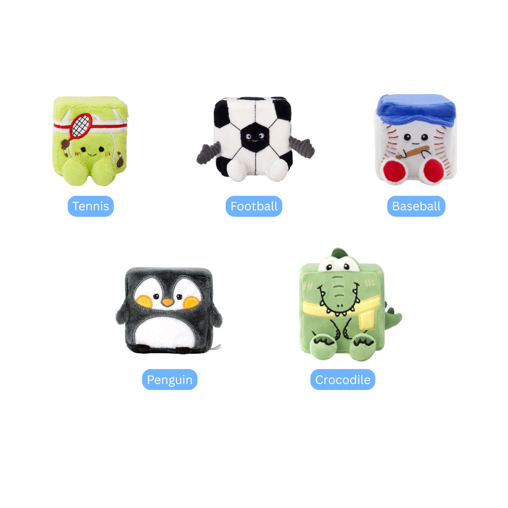 Squarepals Cute Squishy Plush Doll - Sports/Aquarium Series (10cm) | Soft Collectible Gift for Plush Lovers