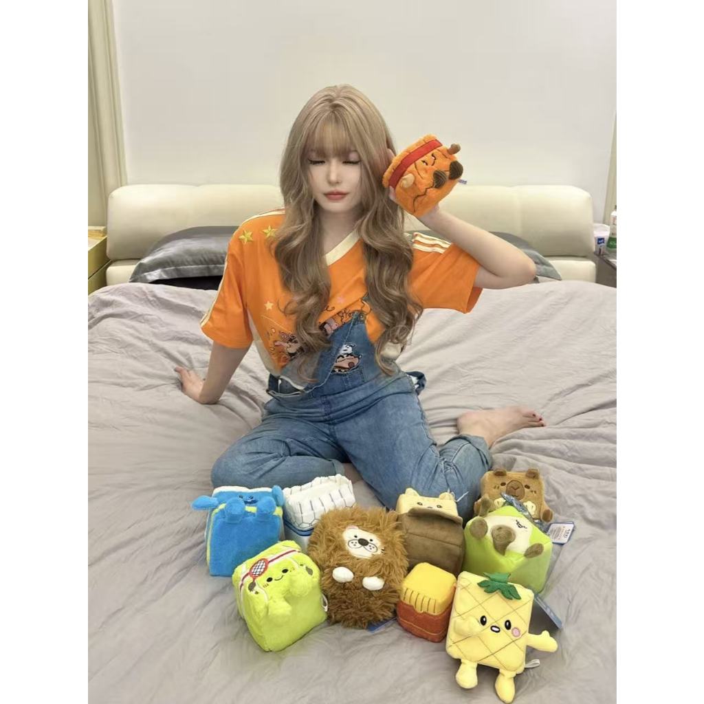 Squarepals Plush Soft Toy - Food Series (7cm) | Cute Mini Stuffed Doll for Stress Relief & Collection