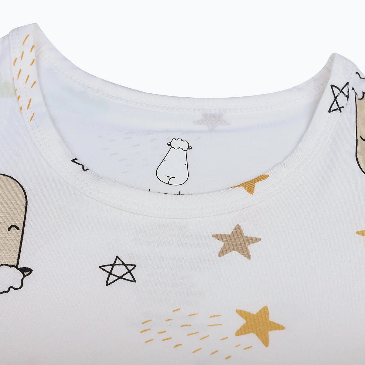 Unisex Short Sleeve T-Shirt Goodnight Baa Baa White - Adult