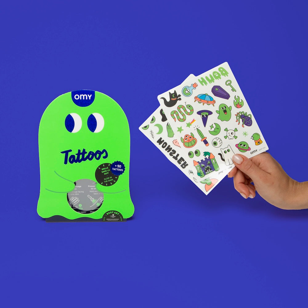 OMY Tattoos - Boo! Glow in the Dark