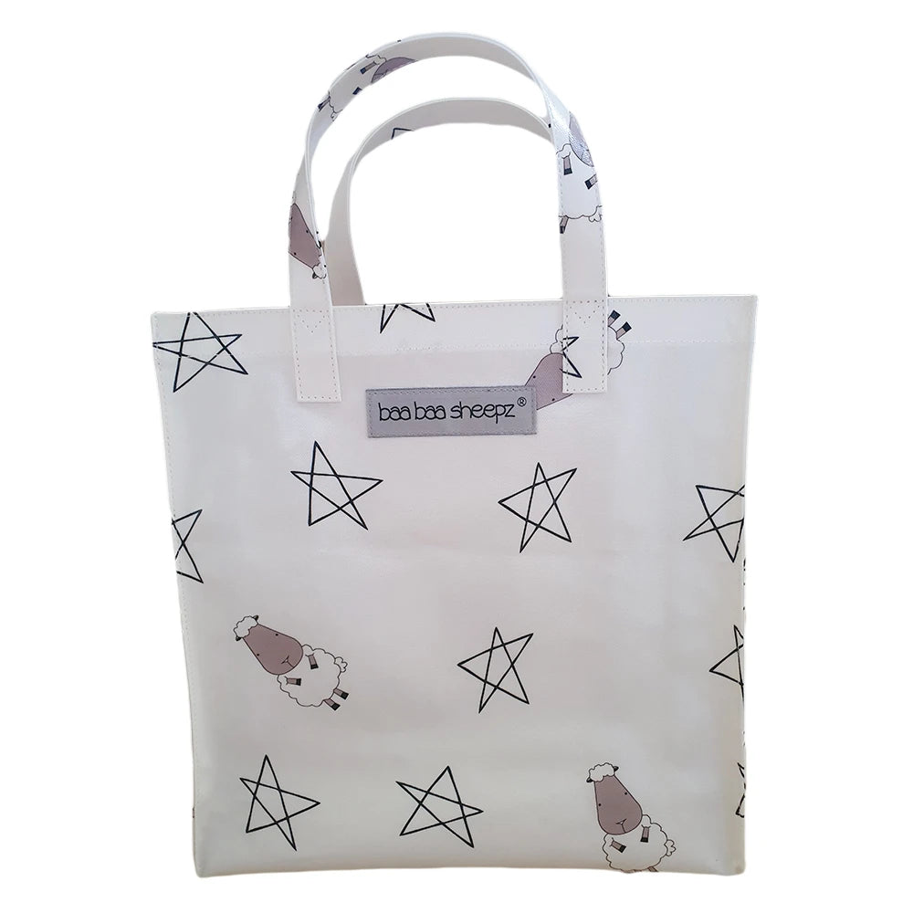 Baa Baa Sheepz Tote Bag Big Star & Sheepz White