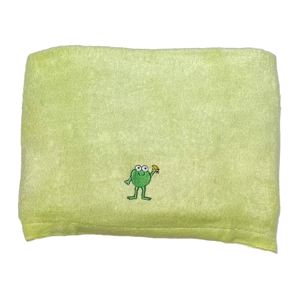 CrokCrokFrok Bamboo Towel for Kids & Adult - Apple Green - Large