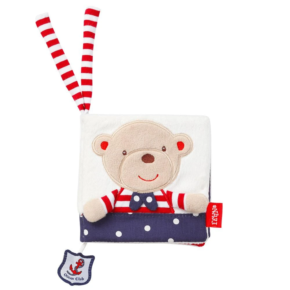 Fehn Soft Toys - Soft Book - Rabbit Bubby