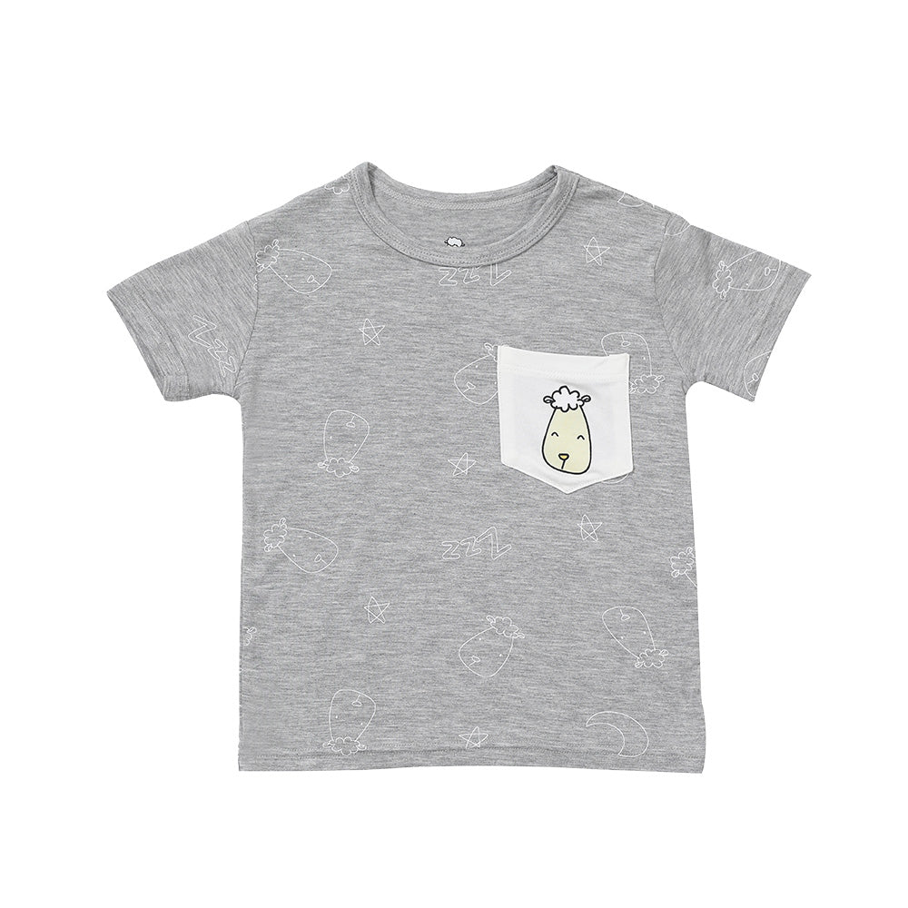 Short Sleeve Shirt Sweet Dreams Baa Baa Grey + Skirt Sweet Dreams Baa Baa Grey