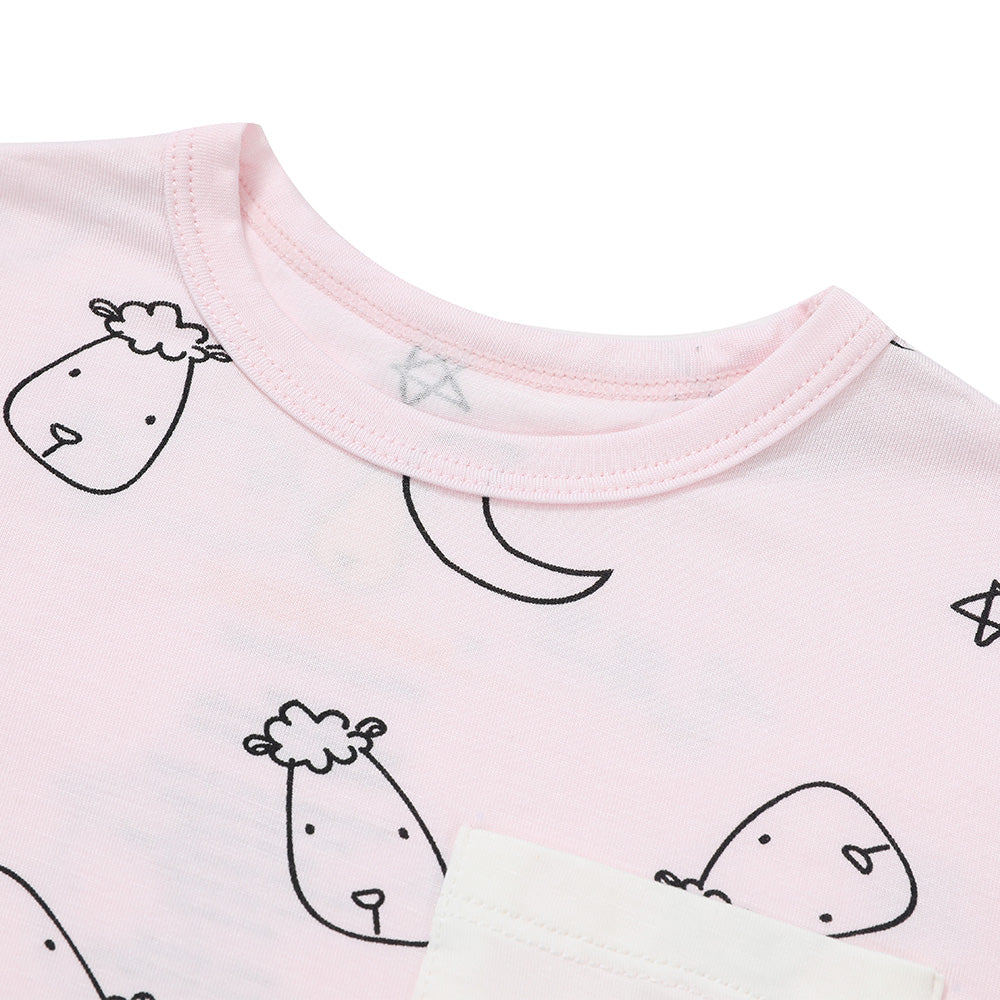 Short Sleeve Shirt Sweet Dreams Baa Baa Pink + Skirt Sweet Dreams Baa Baa Pink