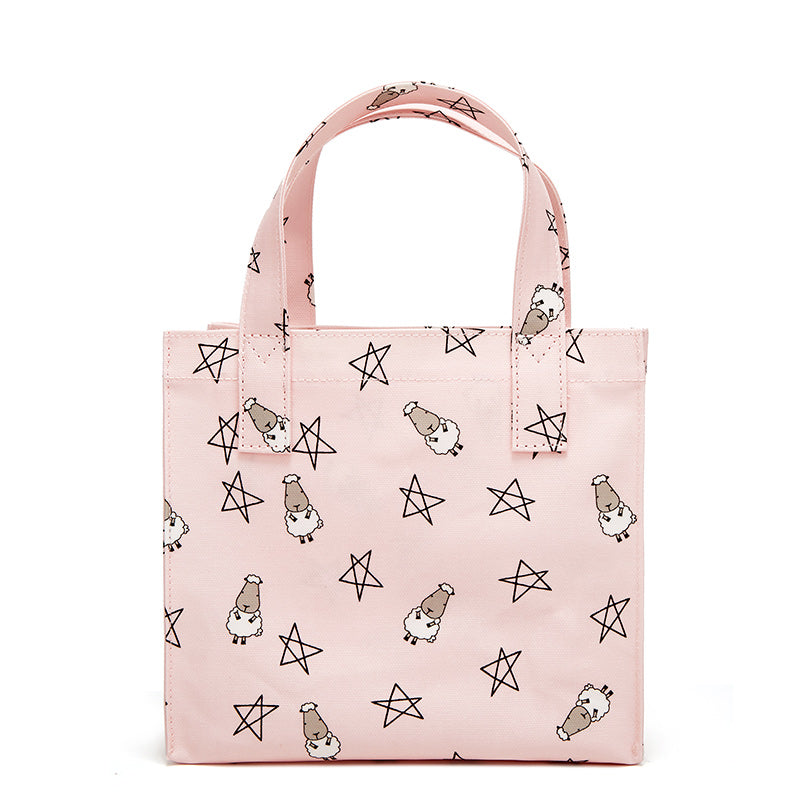 Baa Baa Sheepz Tote Bag Small Star & Sheepz Pink