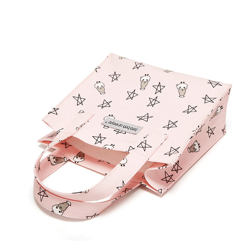 Baa Baa Sheepz Tote Bag Small Star & Sheepz Pink