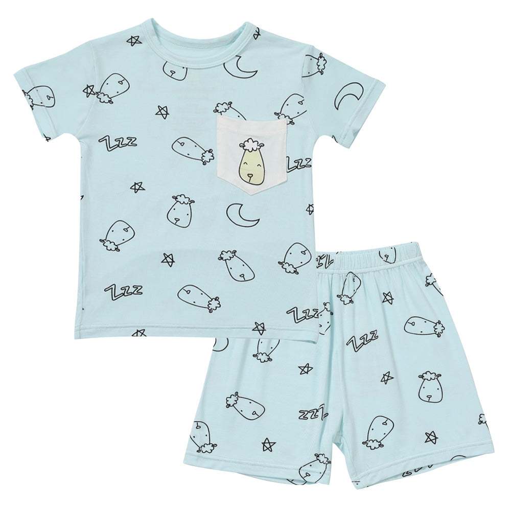 Short Sleeve Shirt Sweet Dreams Baa Baa Blue + Skirt Sweet Dreams Baa Baa Blue