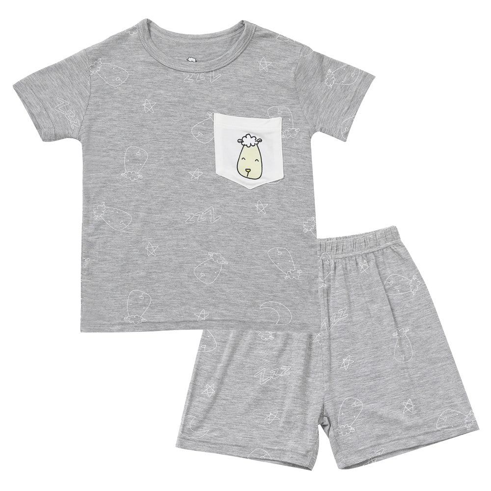 Short Sleeve Shirt Sweet Dreams Baa Baa Grey + Skirt Sweet Dreams Baa Baa Grey